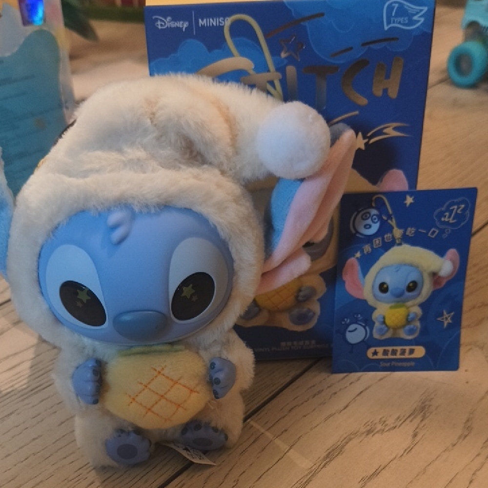 Disney Stitch Plush Toy - Blue and Cream